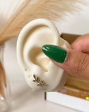 Brinco Raminho - Semijoia Banhado a Prata