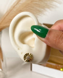 Brinco Margarida - Semijoia Banhado em Ouro 18k