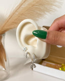 Trio Arco Íris Cravejada - Semijoia Banhado a Prata