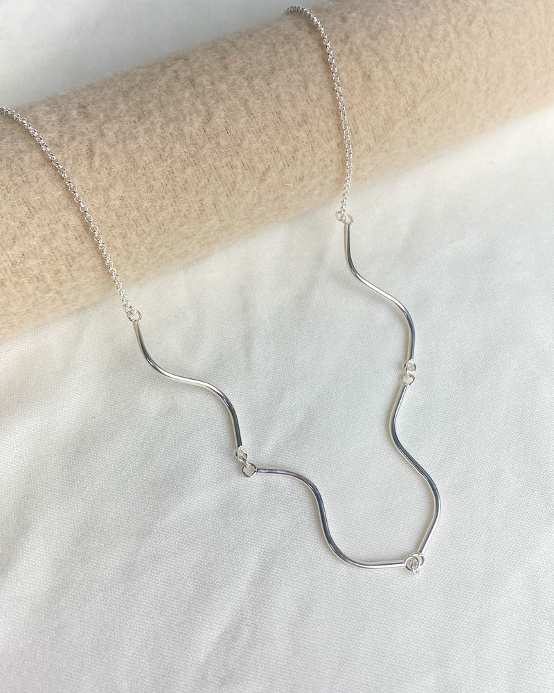 Colar Organic - Semijoia Banhado a Prata