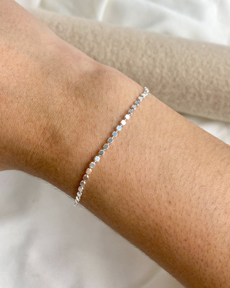 Pulseira Medalhinhas - Semijoia Banhado a Prata