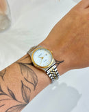 Relógio Feminino Redondo Casio Bicolor 30mm