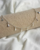 Pulseira Gotas Penduradas - Semijoia Banhado a Prata