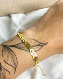 Pulseira Raminhos - Semijoia Banhado em Ouro 18k