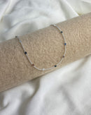 Pulseira Círculos Amassados - Semijoia Banhado a Prata