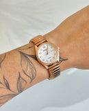 Relógio Feminino Pulseira Aura Rose 25mm