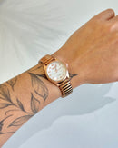 Relógio Feminino Pulseira Aura Rose 25mm