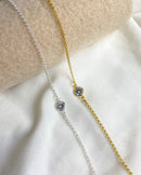 Pulseira Ponto de Luz Zircônia - Semijoia Banhado em Ouro 18k