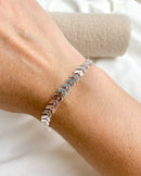 Pulseira Raminhos - Semijoia Banhado a Prata