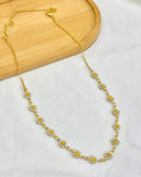 Colar Choker Margaridas - Semijoia Folheada a Ouro