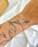 Pulseira Elos com Zircônias - Semijoia Folheada a Ouro