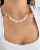 Colar Choker Medalhas Peduradas - Semijoia Folheada a Prata