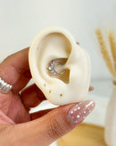 Piercing Helix Daith Septo Cravejado Aço Cirúrgico
