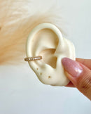 Piercing Fake Microzircônia - Semijoia Folheada a Ouro 18k