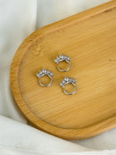 Piercing Helix Daith Septo Cravejado Aço Cirúrgico