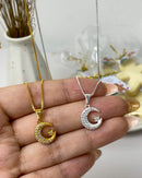 Colar Lua com Estrelinha Cravejado - Áurea Acessórios