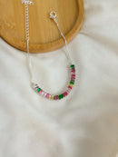 Pulseira Zircônia Baguete Colorida - Semijoia Folheada a Prata