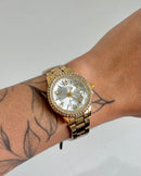 Relógio Feminino Aurora Dourado 33mm