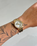 Relógio Feminino Aurora Dourado 33mm