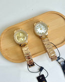 Relógio Feminino Aurora Dourado 33mm