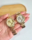 Relógio Feminino Aurora Dourado 33mm