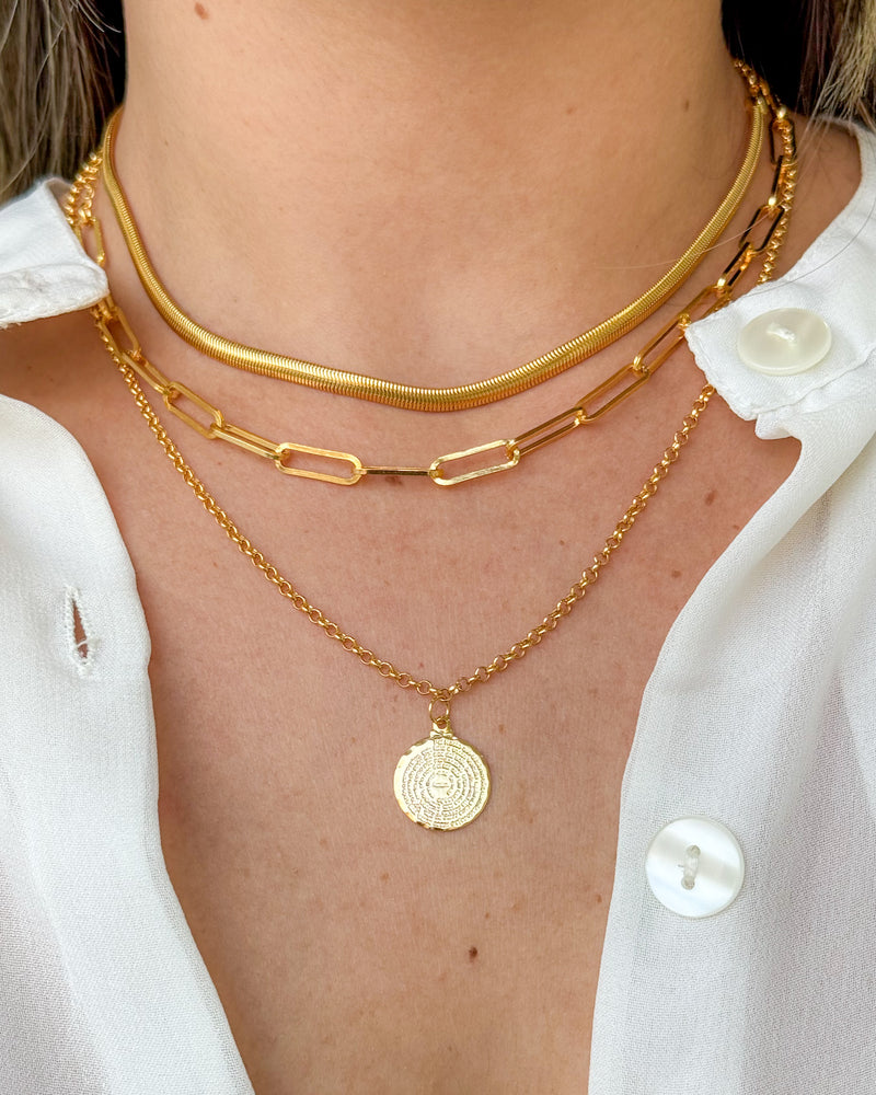 Conjunto de Colares São Bento - Semijoia Folheada a Ouro 18k