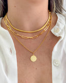 Conjunto de Colares São Bento - Semijoia Folheada a Ouro 18k