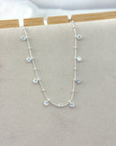 Colar Choker Corações com Zircônia - Semijoia Folheada a Prata