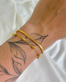 Conjunto de Pulseiras Bolinha - Semijoia Folheada a Ouro 18k