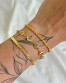Conjunto de Pulseiras Tradicionais - Semijoia Folheada a Ouro 18k