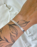 Pulseira Raminhos - Semijoia Banhado a Prata