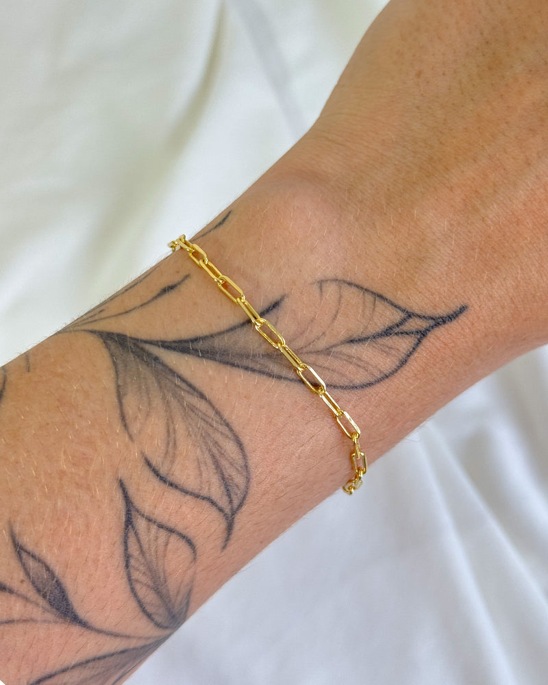 Pulseira Mini Elos - Semijoia Banhado a Ouro 18k