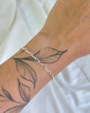 Pulseira Mini Elos - Semijoia Banhado a Prata