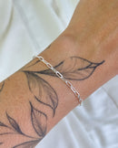 Pulseira Mini Elos - Semijoia Banhado a Prata