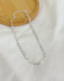 Pulseira Elos Fígaro - Semijoia Banhado a Prata