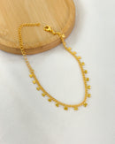 Pulseira Medalhinhas Coração - Semijoia Folheada a Ouro 18k