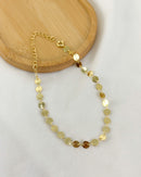 Pulseira Discos Lisos - Semijoia Banhado em Ouro 18k