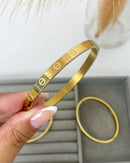 Bracelete Inspiração Cartier - Dourado - Áurea Acessórios
