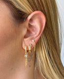 Trio de Argolas Real Corrente - Semijoia Banhado a Ouro 18k