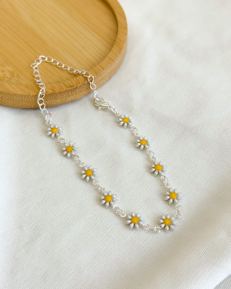 Pulseira Margaridas - Semijoia Folheada a Ouro 18k