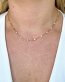 Colar Choker Elos Zircônia - Semijoia Folheada a Ouro 18k