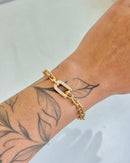 Pulseira Elos Lore - Semijoia Folheada a Ouro 18k