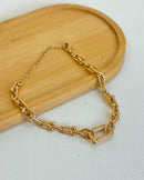Pulseira Elos Lore - Semijoia Folheada a Ouro 18k