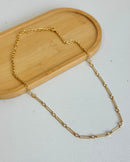 Colar Choker Elos Zircônia - Semijoia Folheada a Ouro 18k
