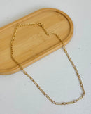 Colar Choker Elos Zircônia - Semijoia Folheada a Ouro 18k
