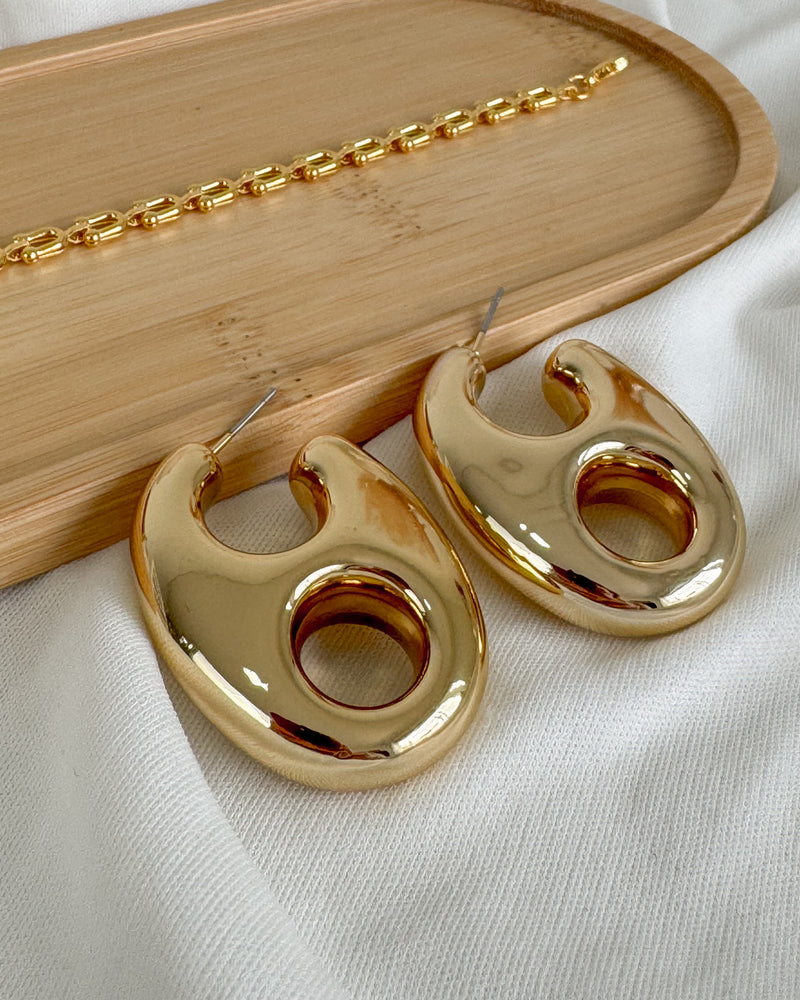 Brinco Inspiração Gucci - Semijoia Folheada a Ouro 18k