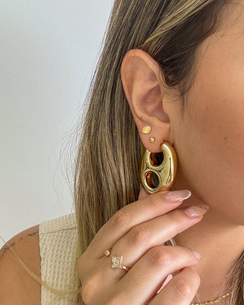 Brinco Inspiração Gucci - Semijoia Folheada a Ouro 18k