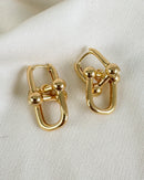 Brinco Elos Tiffy - Semijoia Folheada a Ouro 18k