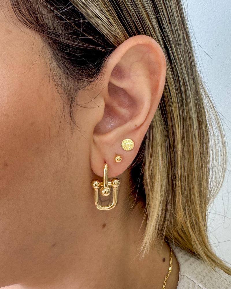 Brinco Elos Tiffy - Semijoia Folheada a Ouro 18k