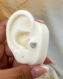 Piercing Tragus Flat Coração Aço Inoxidável - Áurea Acessórios